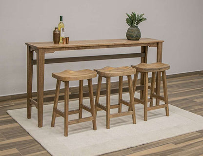 IFD - Tulum - 24in Wooden Stool - IFD6221STL24 veiw 2