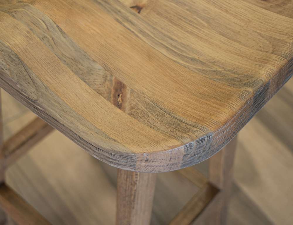 IFD - Tulum - 24in Wooden Stool - IFD6221STL24 veiw 5