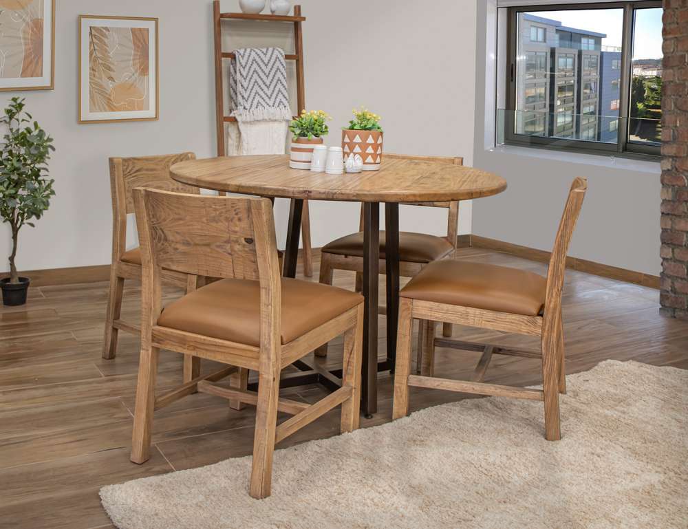 IFD - Tulum Solid Wood Chair w/Uph. Seat (Set of 2) - IFD6221CHR veiw 3