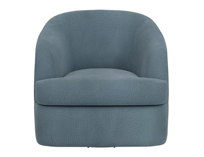 IFD  - Tumbi  - Wooden Frame & Metal Base, 360 Degree Swivel Accent Chair  - Blue  - IUP854-ACH-233 view 2
