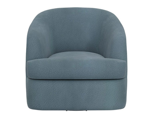 IFD  - Tumbi  - Wooden Frame & Metal Base, 360 Degree Swivel Accent Chair  - Blue  - IUP854-ACH-233 view 2