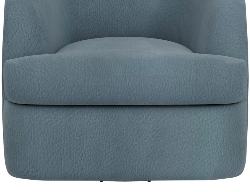 IFD  - Tumbi  - Wooden Frame & Metal Base, 360 Degree Swivel Accent Chair  - Blue  - IUP854-ACH-233 view 5