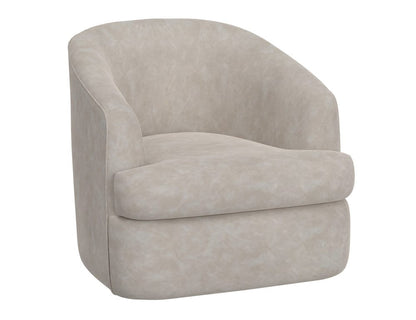 IFD  - Tumbi  - Wooden Frame & Metal Base, 360 Degree Swivel Accent Chair  - Gray  - IUP854-ACH-210 view 2