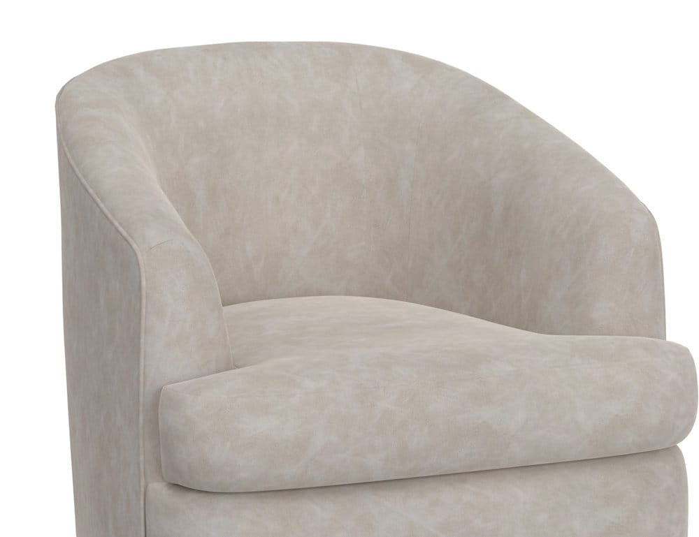 IFD  - Tumbi  - Wooden Frame & Metal Base, 360 Degree Swivel Accent Chair  - Gray  - IUP854-ACH-210 view 4