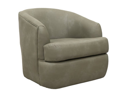 IFD  - Tumbi  - Wooden Frame & Metal Base, 360 Degree Swivel Accent Chair  - Green  - IUP854-ACH-232 view 1