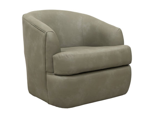 IFD  - Tumbi  - Wooden Frame & Metal Base, 360 Degree Swivel Accent Chair  - Green  - IUP854-ACH-232 view 1