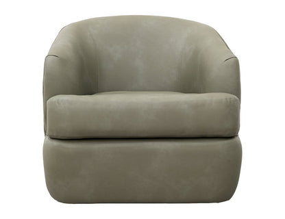 IFD  - Tumbi  - Wooden Frame & Metal Base, 360 Degree Swivel Accent Chair  - Green  - IUP854-ACH-232 view 2