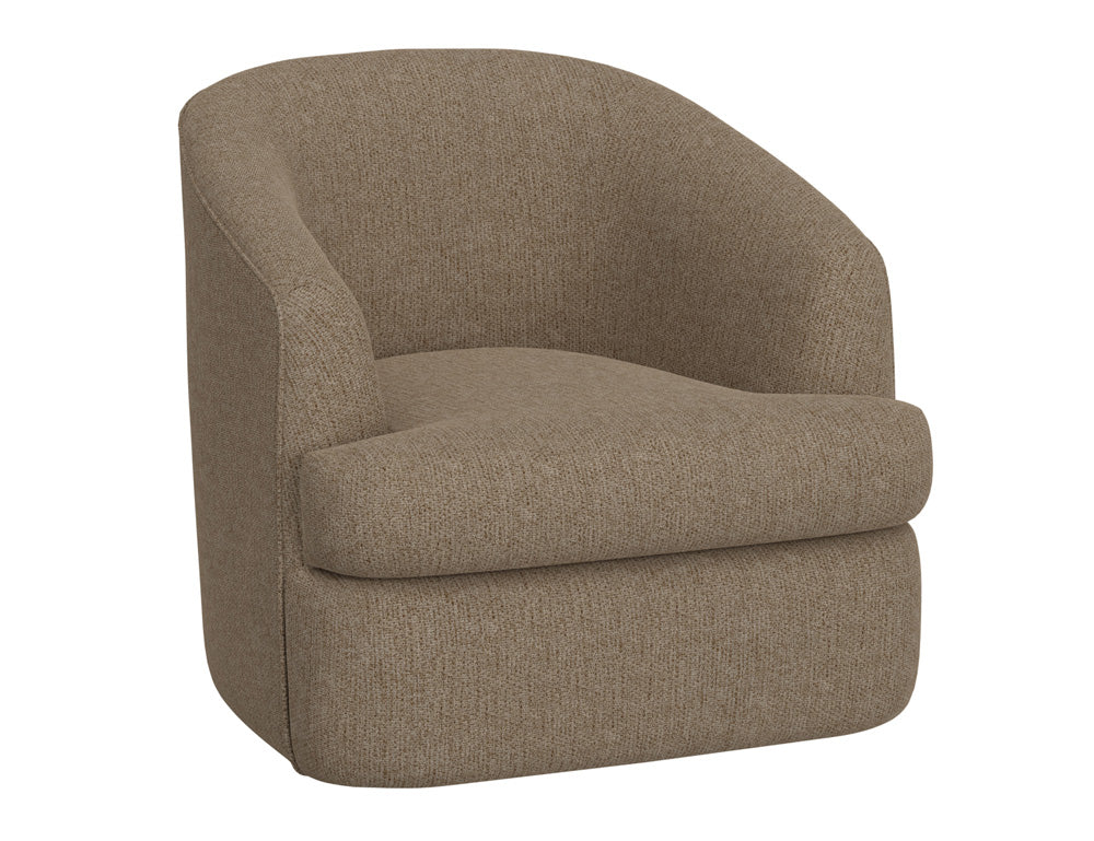 IFD - Tumbi - Wooden Frame & Metal Base, 360 Degree Swivel Accent Chair - IUP854-ACH-152 view 1