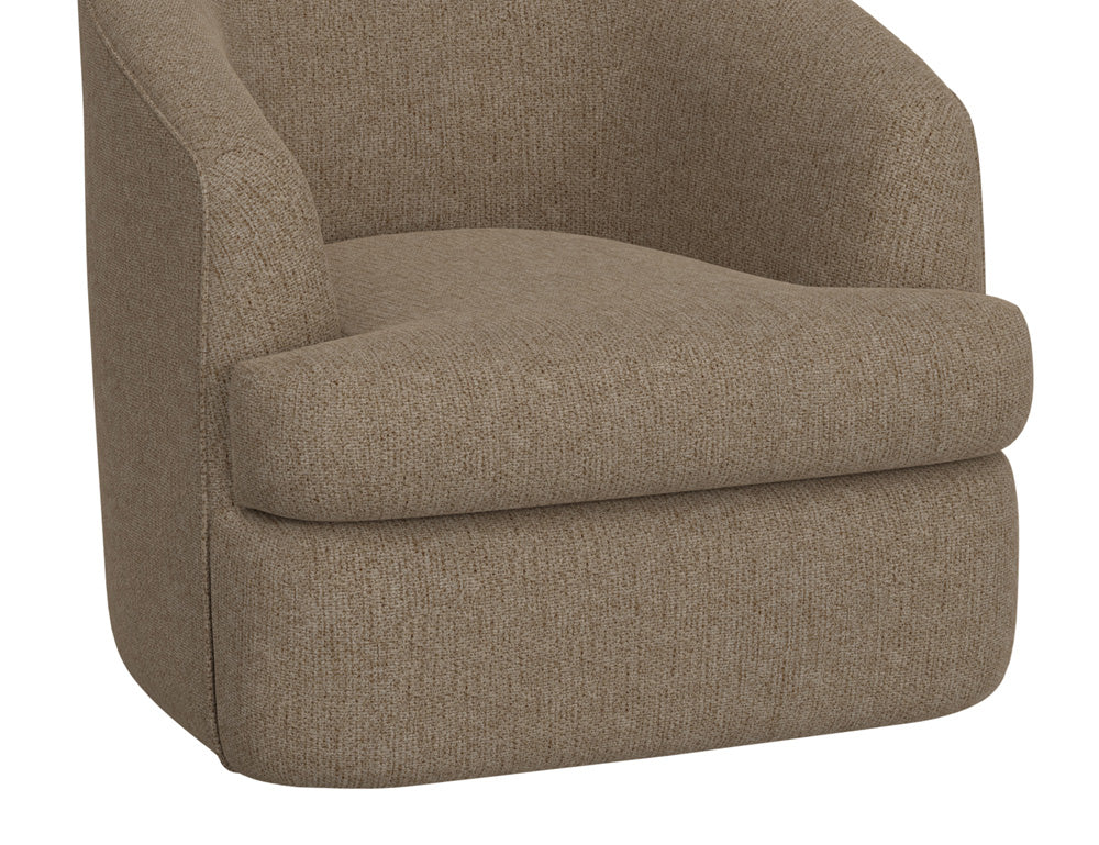 IFD - Tumbi - Wooden Frame & Metal Base, 360 Degree Swivel Accent Chair - IUP854-ACH-152 view 3