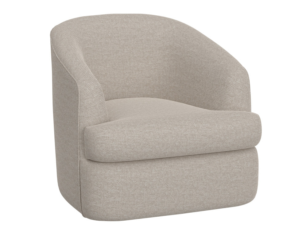 IFD - Tumbi - Wooden Frame & Metal Base, 360 Degree Swivel Accent Chair - IUP854-ACH-161 view 1