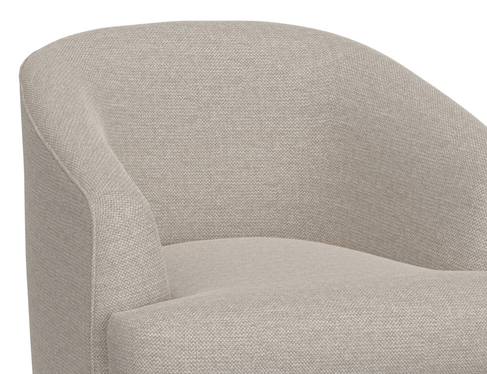 IFD - Tumbi - Wooden Frame & Metal Base, 360 Degree Swivel Accent Chair - IUP854-ACH-161 view 3