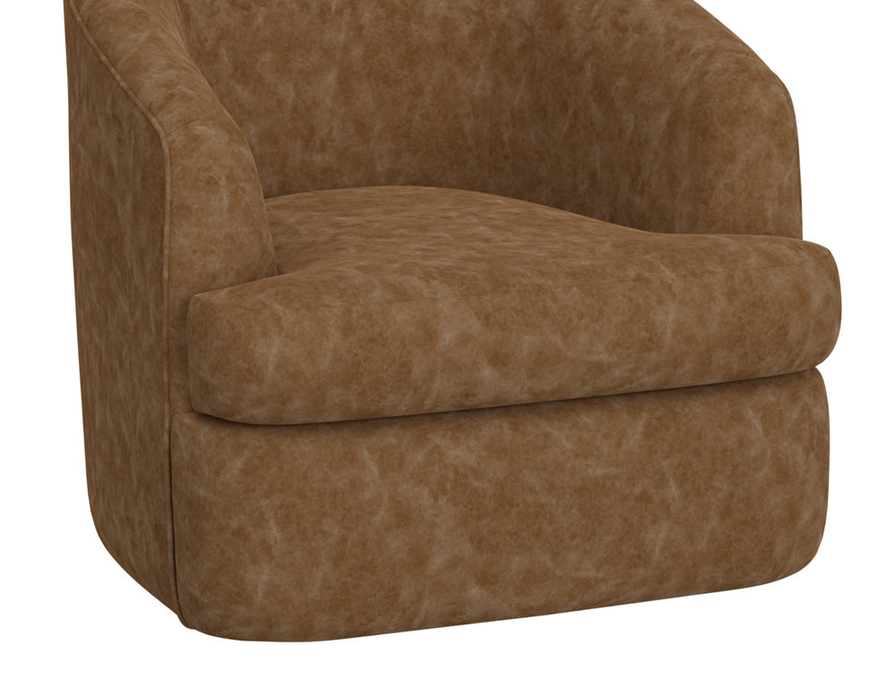 IFD - Tumbi - Wooden Frame & Metal Base, 360 Degree Swivel Accent Chair - IUP854-ACH-202 view 3