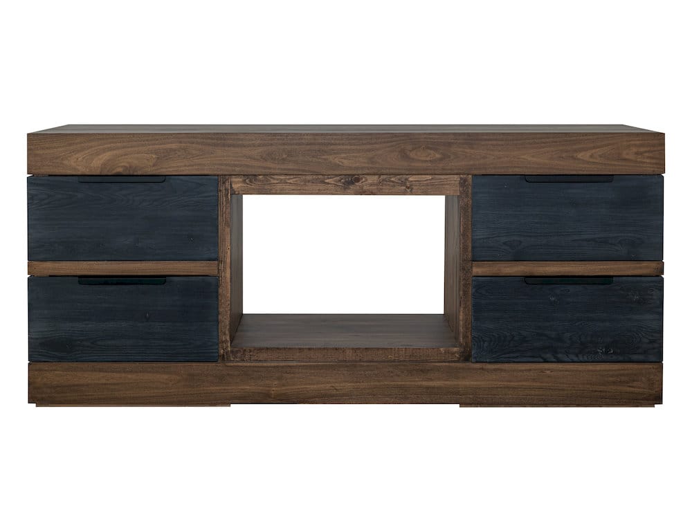 IFD  - Tuxedo  - 4 Drawer Fireplace TV Stand 70"  - IFD9921EFP70 view 4