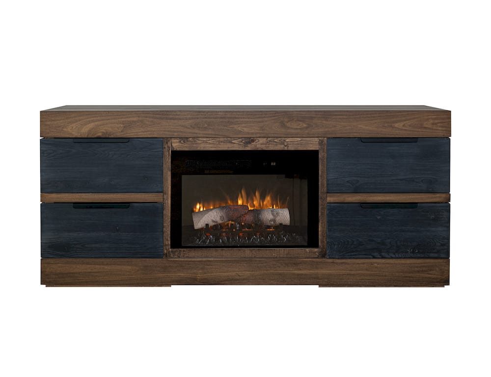 IFD - Tuxedo 70in Fireplace - IFD9921STNFP70 view 3