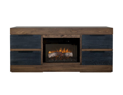 IFD - Tuxedo 70in Fireplace - IFD9921STNFP70 view 3