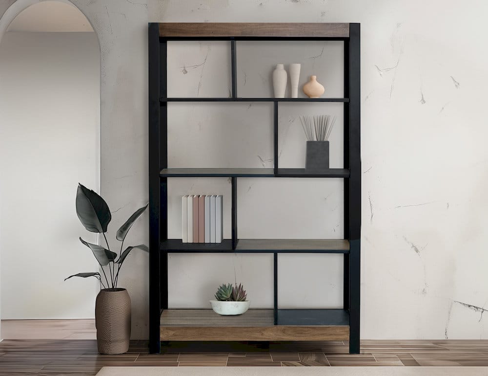IFD  - Tuxedo  - 8 Shelves, Bookcase  - IFD9921BKS view 3