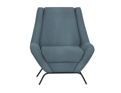 IFD  - Tyne  - Wooden Frame & Metal Base, Armchair  - Blue  - IUP331-ACH-233 view 2