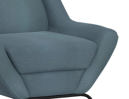 IFD  - Tyne  - Wooden Frame & Metal Base, Armchair  - Blue  - IUP331-ACH-233 view 6