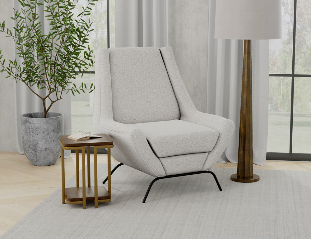 IFD - Tyne - Wooden Frame & Metal Base, Armchair - IUP331-ACH-101 view 3