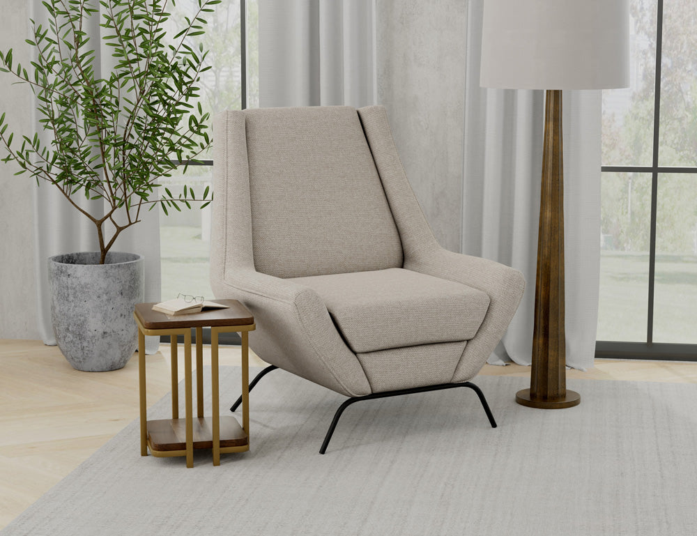 IFD - Tyne - Wooden Frame & Metal Base, Armchair - IUP331-ACH-161 view 3