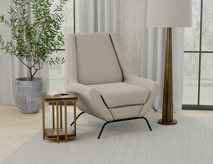 IFD - Tyne - Wooden Frame & Metal Base, Armchair - IUP331-ACH-161 view 3
