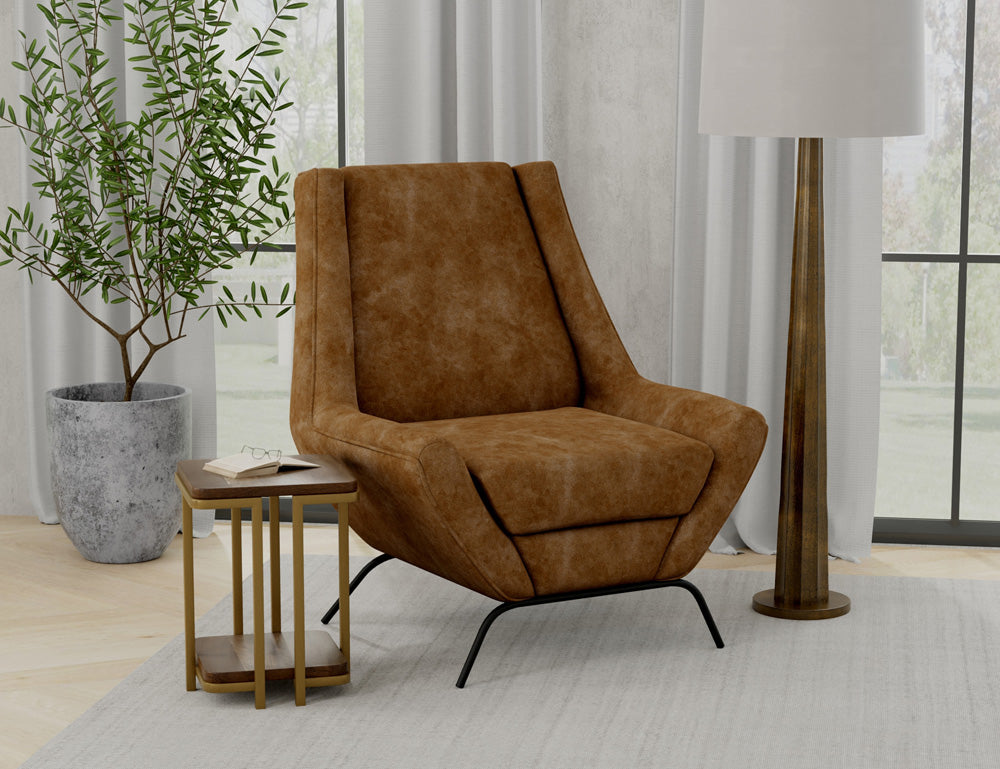IFD - Tyne - Wooden Frame & Metal Base, Armchair - IUP331-ACH-202 view 3