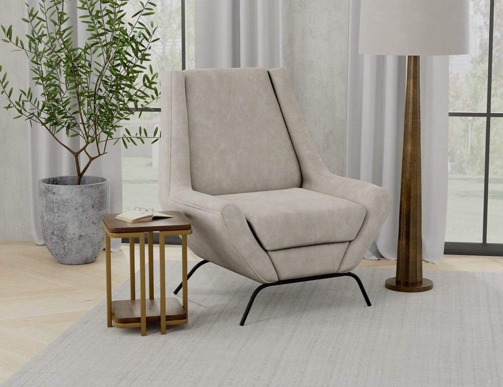 IFD - Tyne - Wooden Frame & Metal Base, Armchair - IUP331-ACH-210 view 3