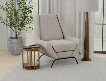 IFD - Tyne - Wooden Frame & Metal Base, Armchair - IUP331-ACH-210 view 3