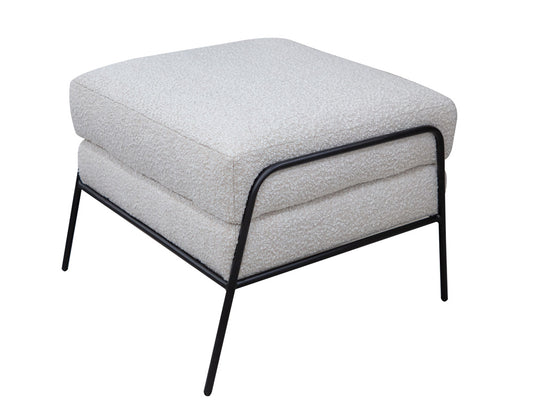 IFD - Tyne - Wooden Frame & Metal Base, Footstool Ottoman - IUP331-OTT-101 view 1