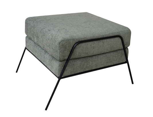 IFD - Tyne - Wooden Frame & Metal Base, Footstool Ottoman - IUP331-OTT-111 view 1