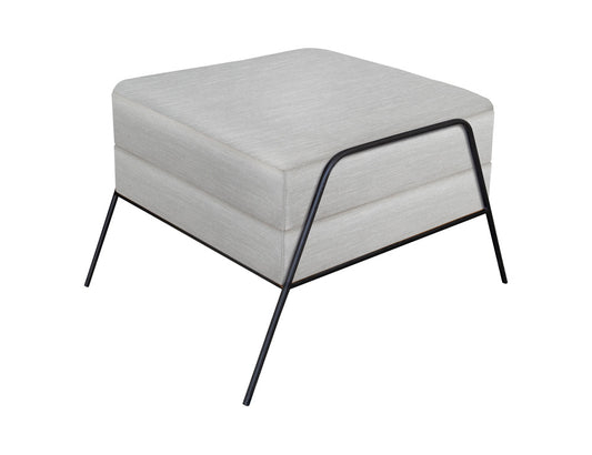 IFD - Tyne - Wooden Frame & Metal Base, Footstool Ottoman - IUP331-OTT-131 view 1