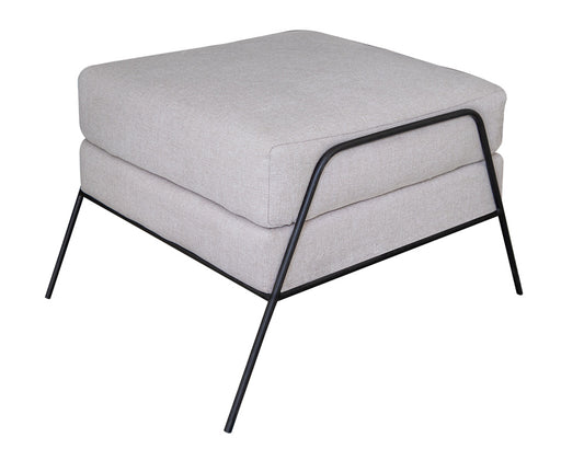 IFD - Tyne - Wooden Frame & Metal Base, Footstool Ottoman - IUP331-OTT-161 view 1