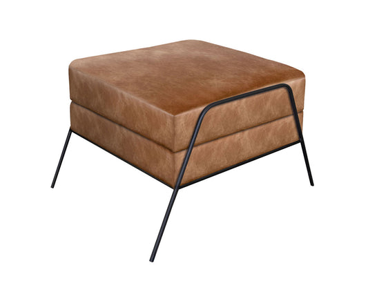 IFD - Tyne - Wooden Frame & Metal Base, Footstool Ottoman - IUP331-OTT-202 view 1