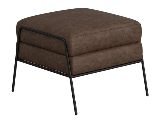 IFD - Tyne - Wooden Frame & Metal Base, Footstool Ottoman - IUP331-OTT-212 view 1