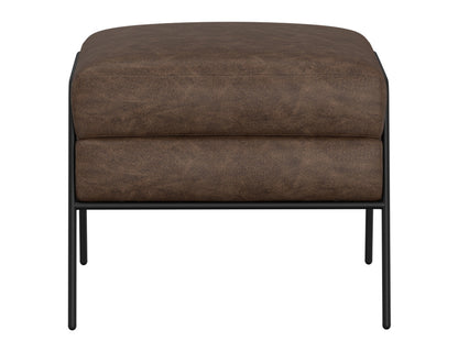 IFD - Tyne - Wooden Frame & Metal Base, Footstool Ottoman - IUP331-OTT-212 view 2