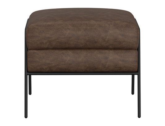 IFD - Tyne - Wooden Frame & Metal Base, Footstool Ottoman - IUP331-OTT-212 view 2