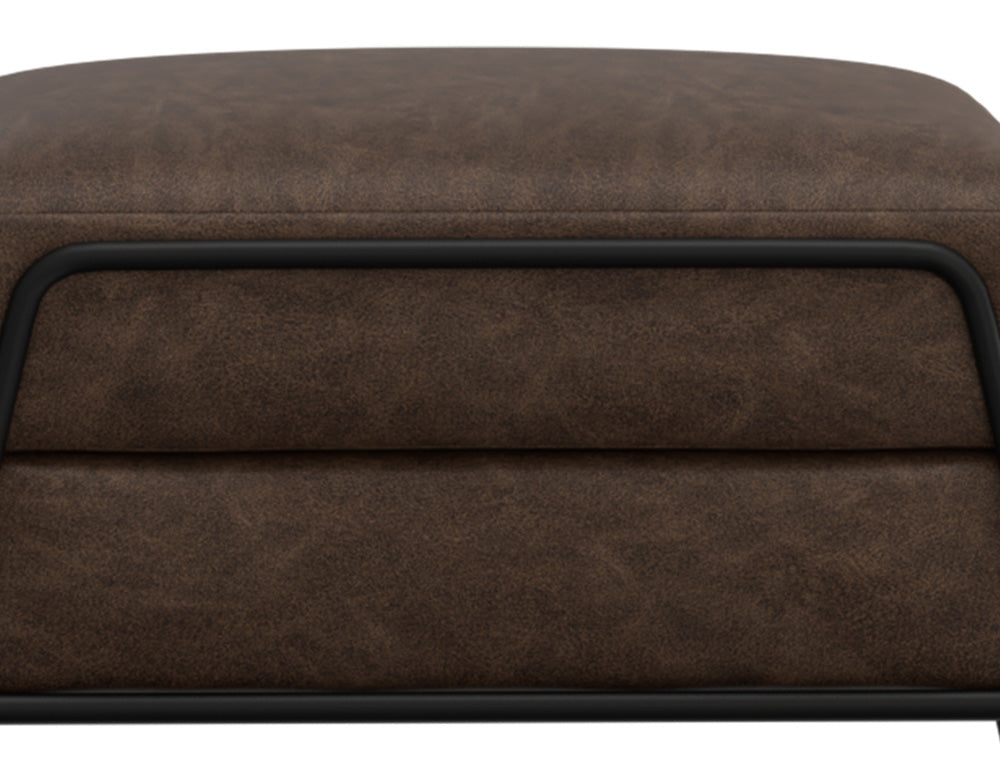 IFD - Tyne - Wooden Frame & Metal Base, Footstool Ottoman - IUP331-OTT-212 view 6