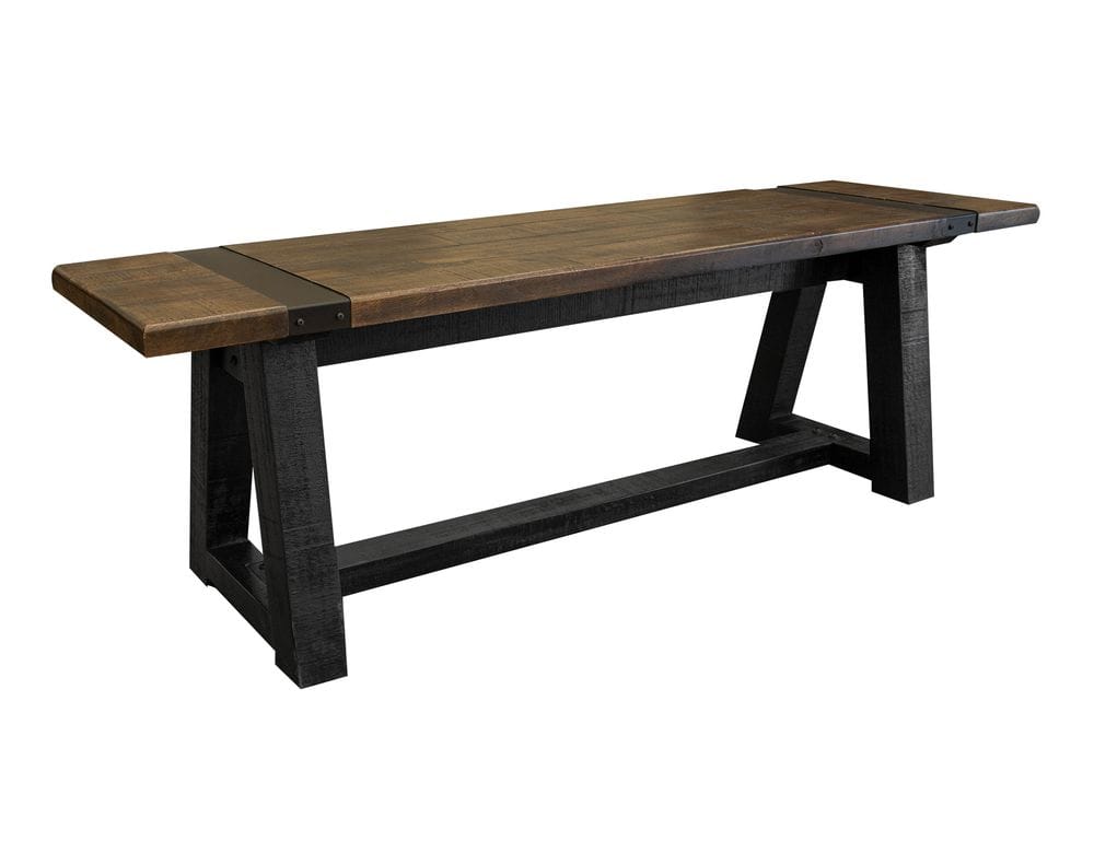 IFD - Urban Art - Solid Wood Bench in Rich Brown - IFD5201BEN view 2