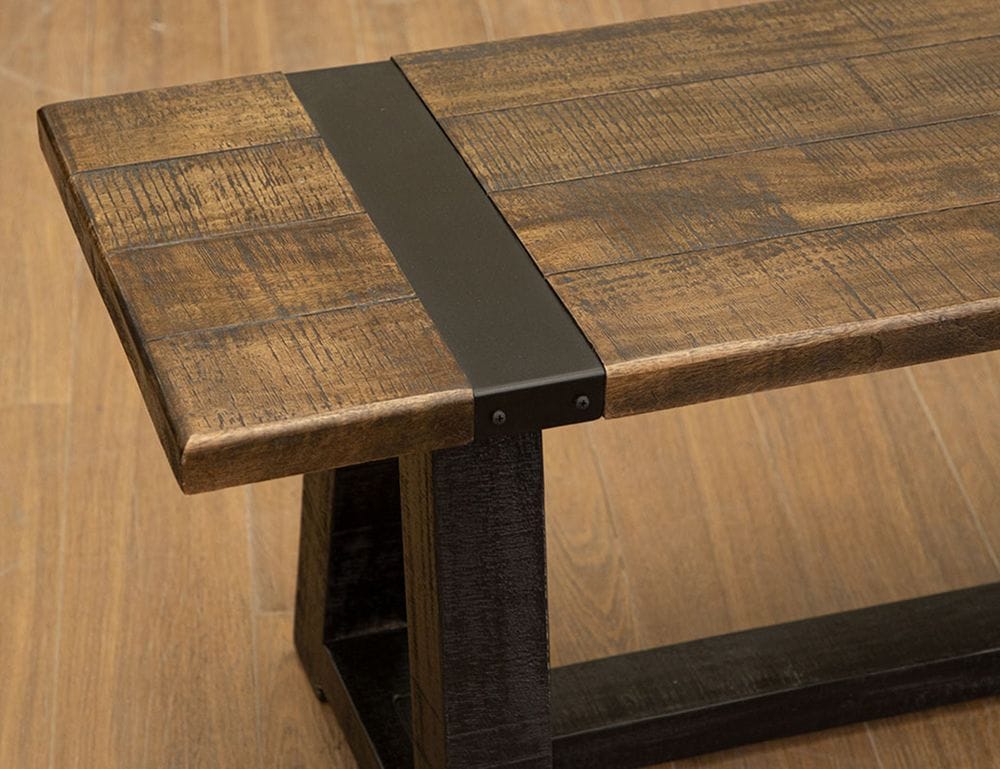 IFD - Urban Art - Solid Wood Bench in Rich Brown - IFD5201BEN view 8