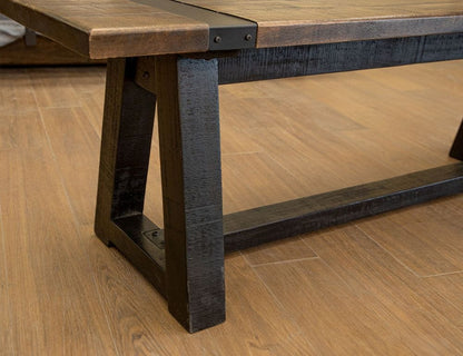 IFD - Urban Art - Solid Wood Bench in Rich Brown - IFD5201BEN view 9