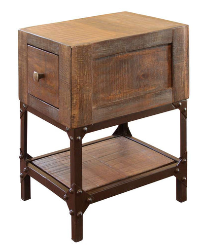 IFD - Urban Gold Chair Side Table w/1 Drawer - IFD560CST veiw 1