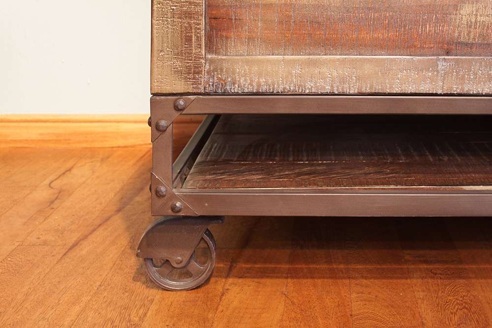 IFD - Urban Gold Lift Top Cocktail Table w/2 Drawers & Wheels - IFD560CKTL veiw 4