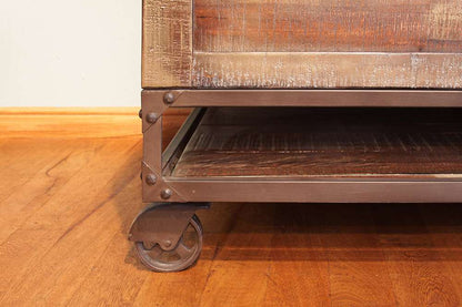 IFD - Urban Gold Lift Top Cocktail Table w/2 Drawers & Wheels - IFD560CKTL veiw 4