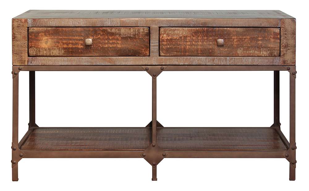 IFD - Urban Gold Sofa Table w/2 Drawers - IFD560SOFA veiw 1