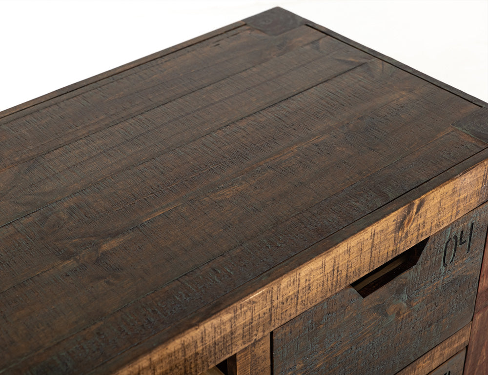 IFD - Urban Multicolor Console w/12 Numbered Drawers, Multi-Color Finish - IFD965CONS-MD view 7