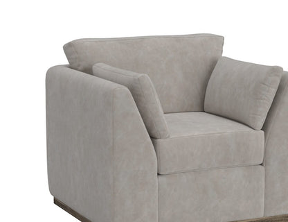 IFD  - Vallarta  - Wooden Frame & Base, Loveseat  - Gray  - IUP882-LOV-210 view 4