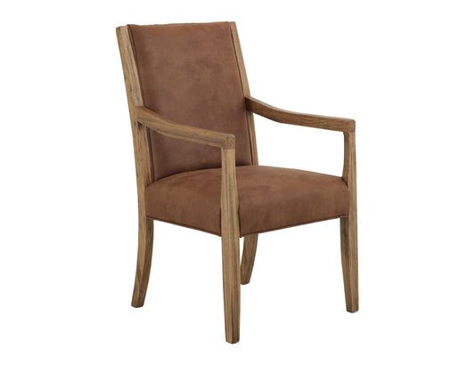 IFD - Verona - Upholstered Dining Armchair in Brown - IFD3812CHU veiw 1