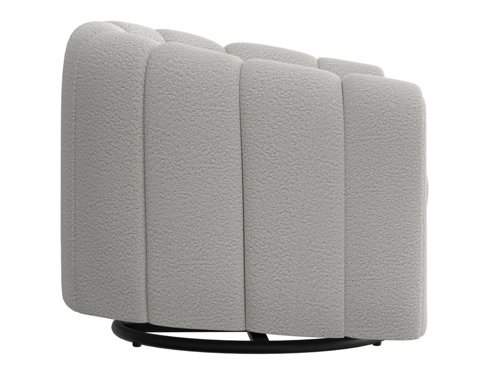 IFD - Viera - Wooden Frame & Metal Base, 360 Degree Swivel Glider Accent Chair - IUP515-ACH-101 view 4