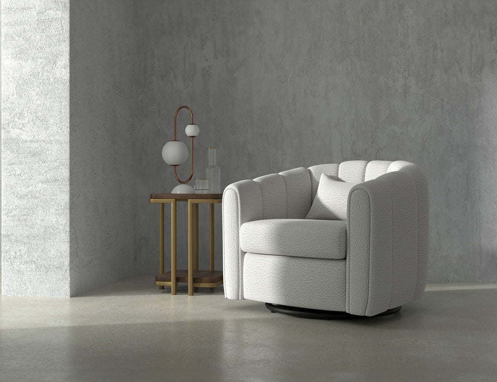 IFD - Viera - Wooden Frame & Metal Base, 360 Degree Swivel Glider Accent Chair - IUP515-ACH-101 view 5