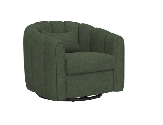 IFD  - Viera  - Wooden Frame & Metal Base, 360 Degree Swivel Glider  - Green  - IUP515-ACH-111 view 1